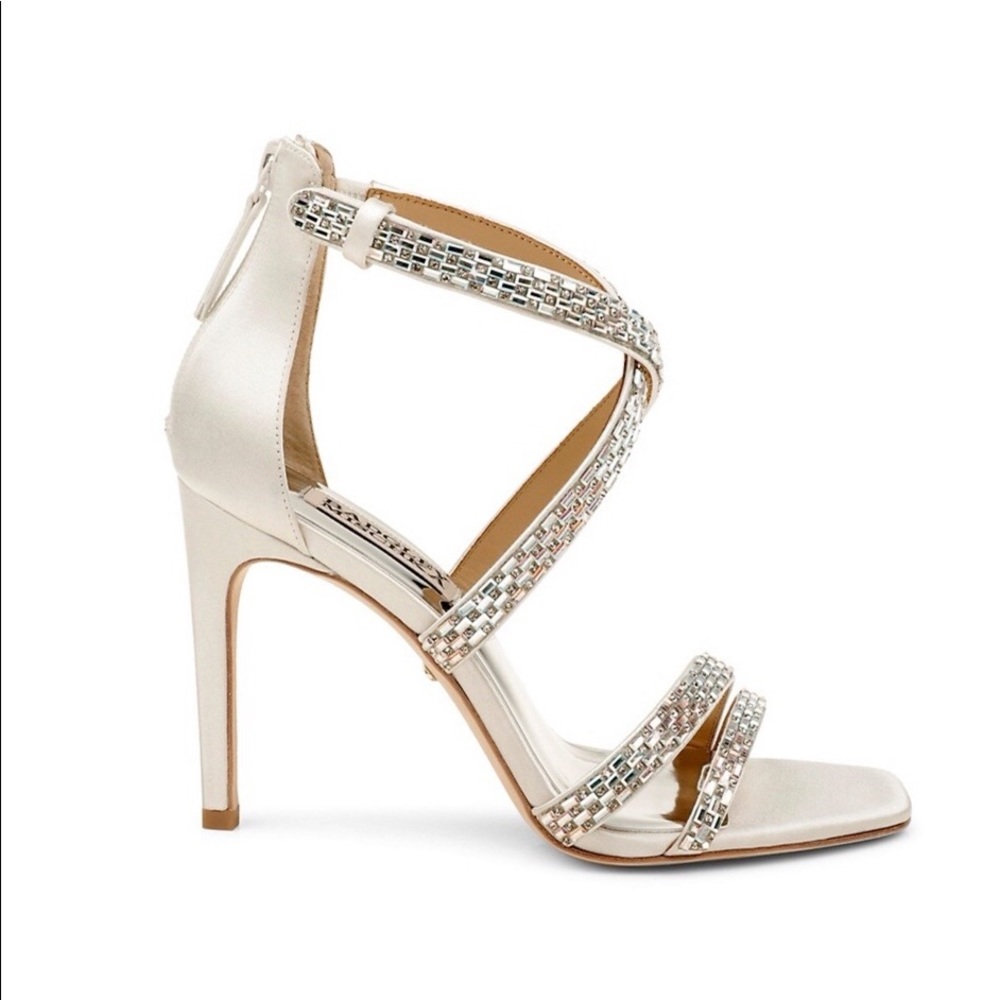 Badgley Mischka Zendaya Satin Stiletto Sandals - Size 10M